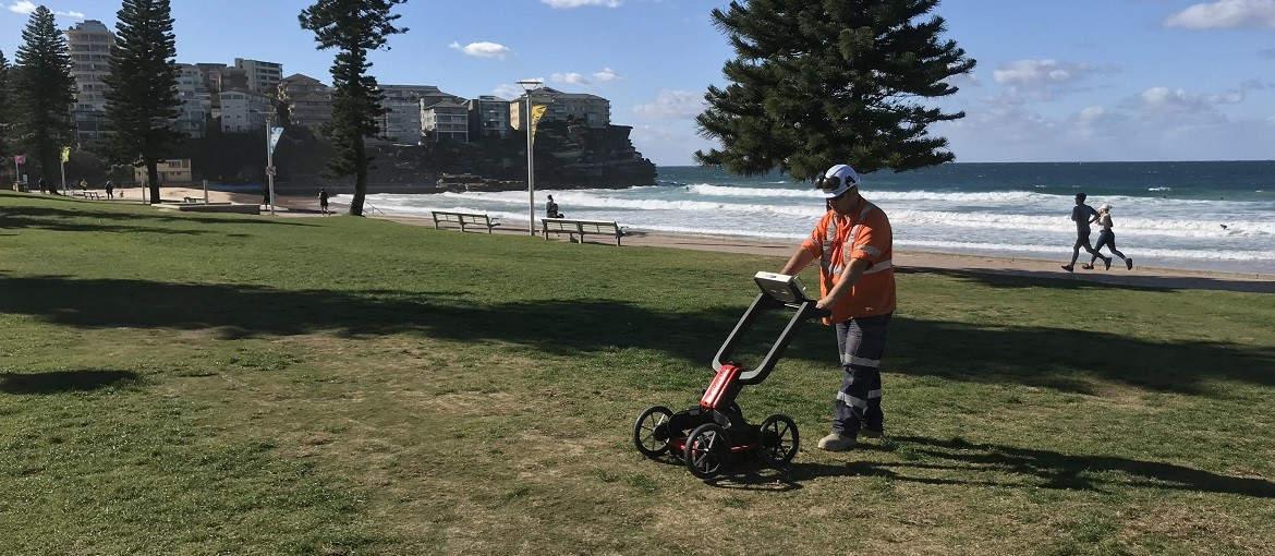 Warrabinya Services - Operator using GPR scanning to perform Utility Service Locating in a location in Sydney